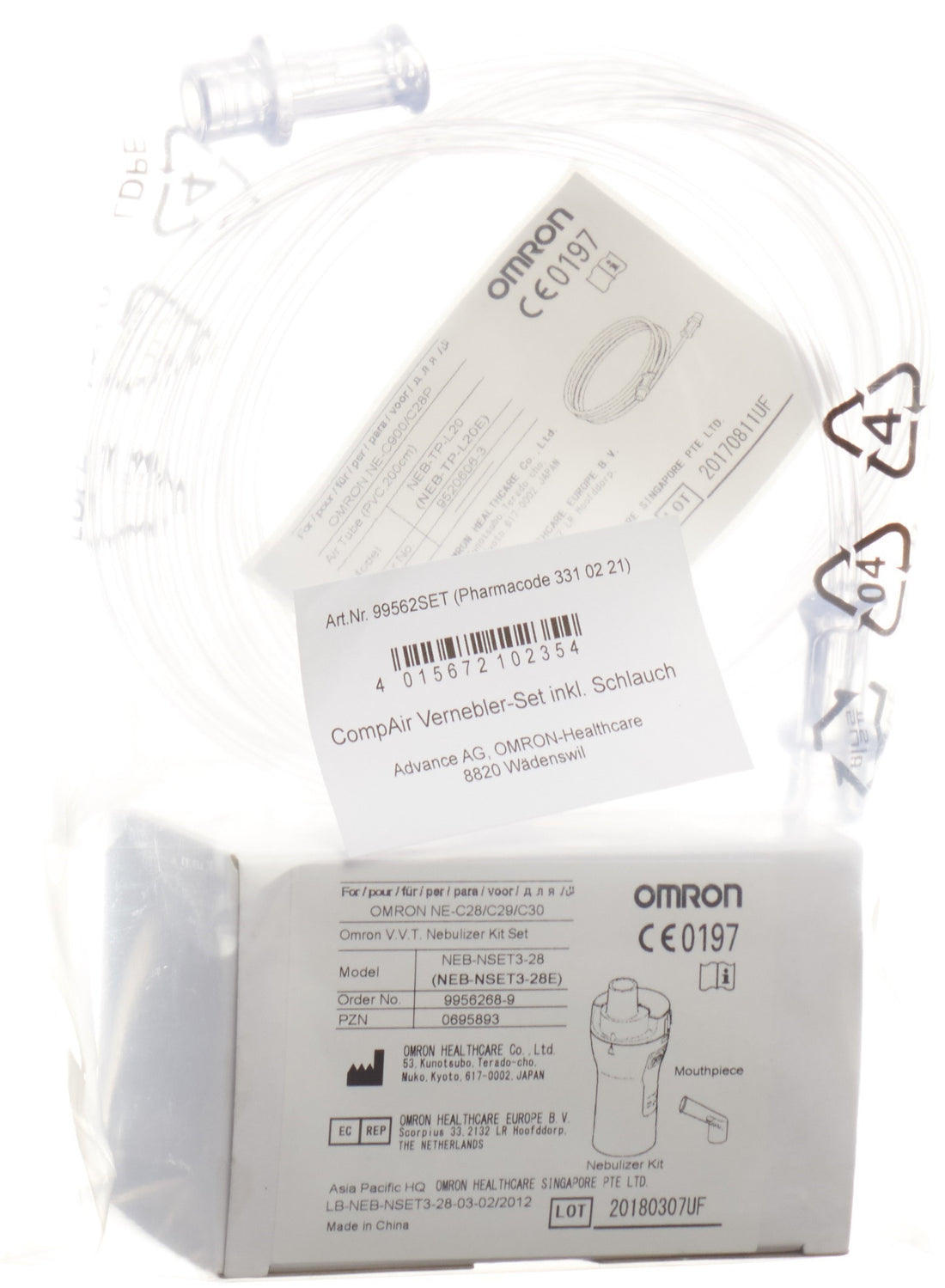 OMRON Kit Nébulisation CompAir : Soin Respiratoire Efficace | Accessoire Médical