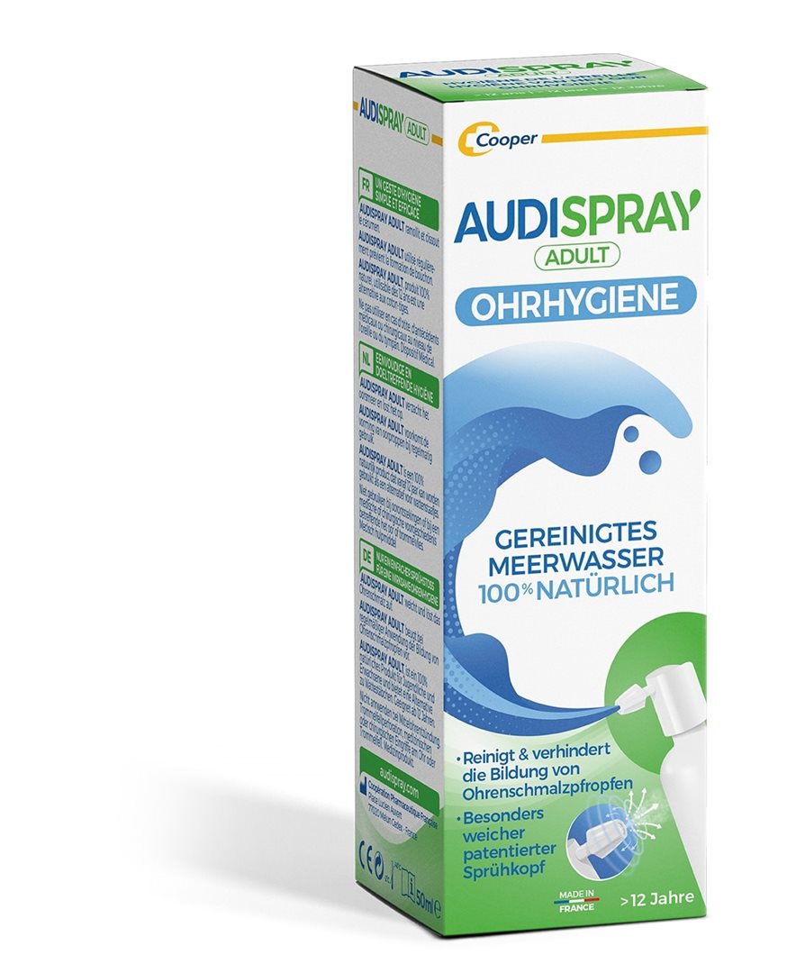 AUDISPRAY Hygiène Auriculaire Adulte Spray 50 ml | Nettoyage Doux