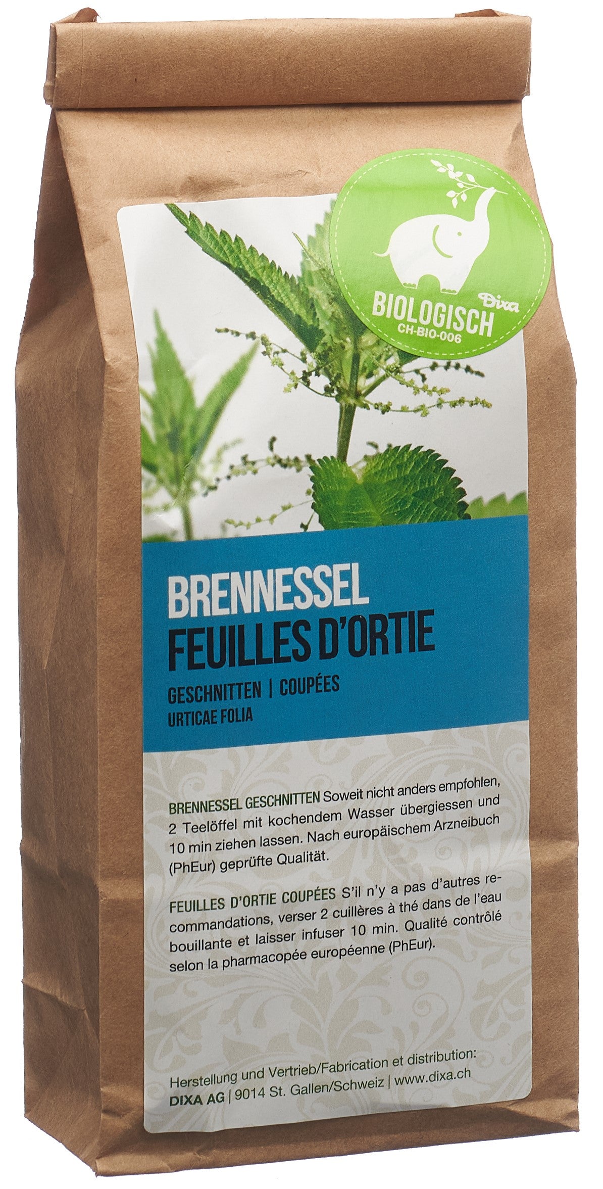 DIXA Ortie BIO feuilles coupées 50g | Bien-être urinaire