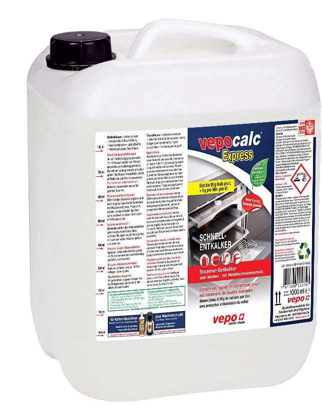 VEPOCALC express détart rapide et steamers 10 lt