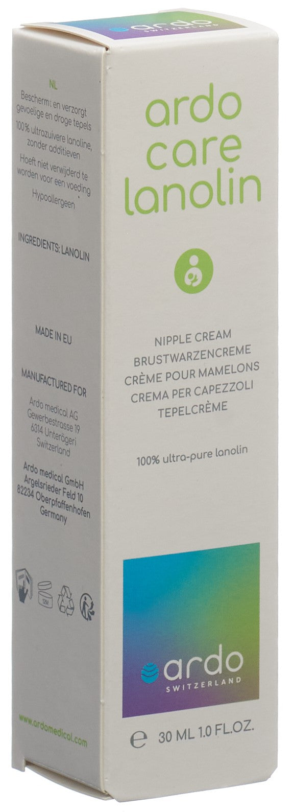ARDO CARE Crème Lanolin Apaisante Peau Sèche 30 ml