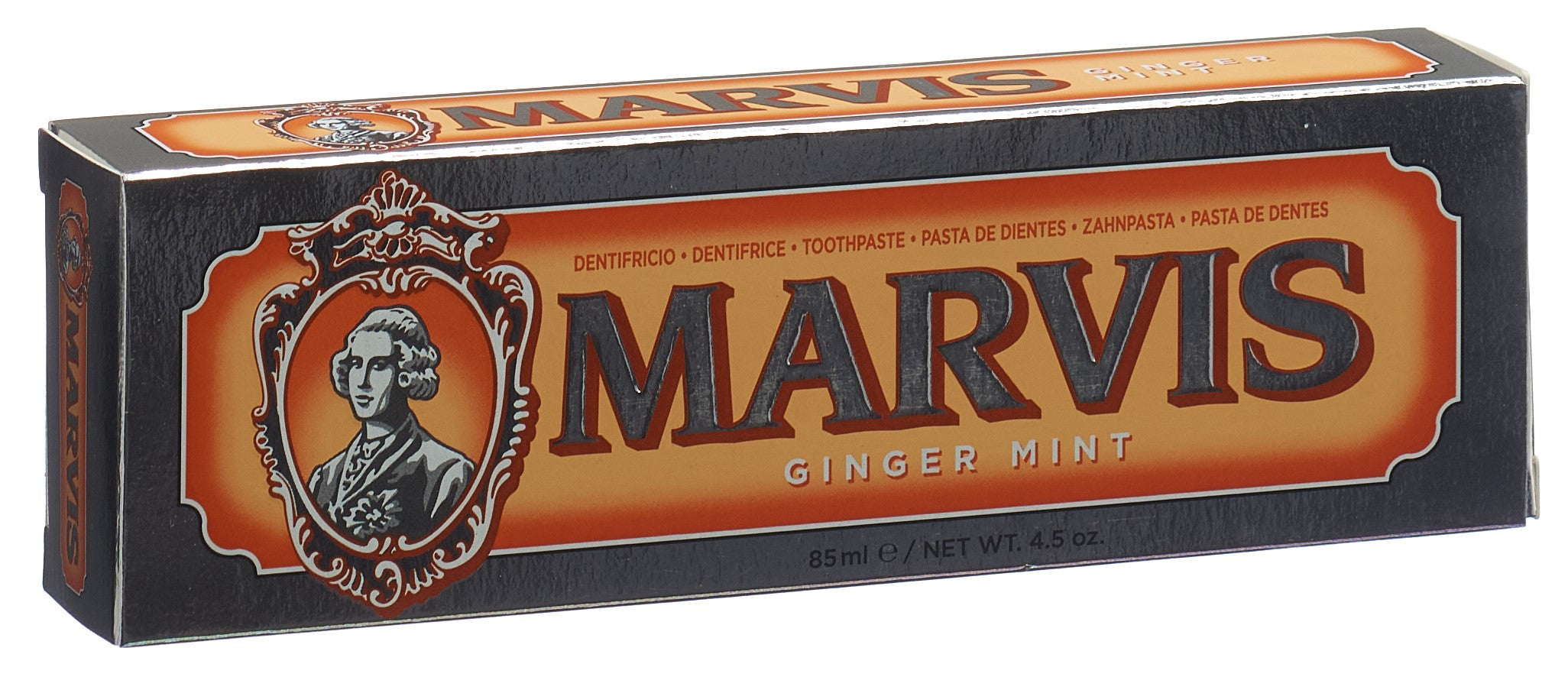 MARVIS Dentifrice Ginger &amp; Mint Fraîcheur Intense | Tube 85 ml