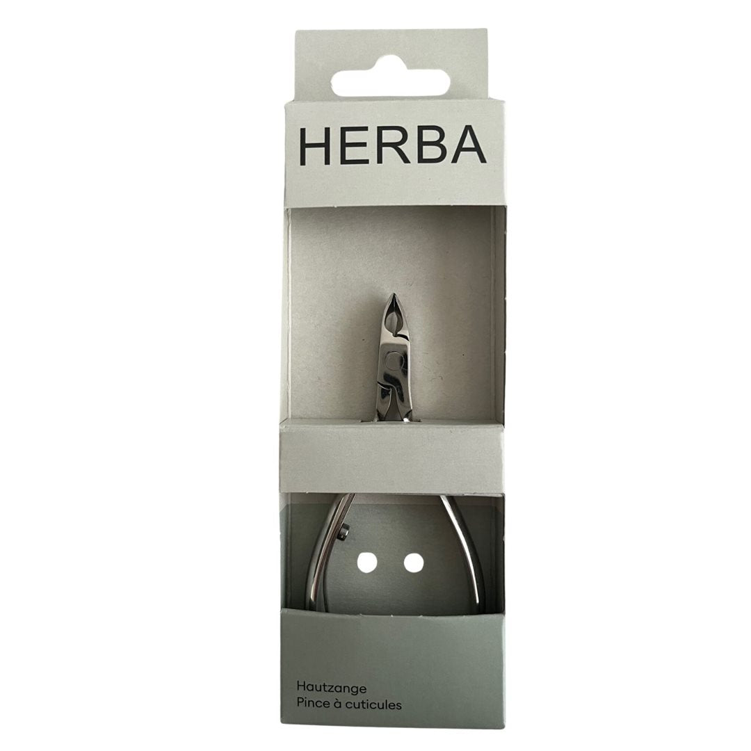 HERBA Pince à Cuticules Professionnelle 10cm | Soin Manucure Précis