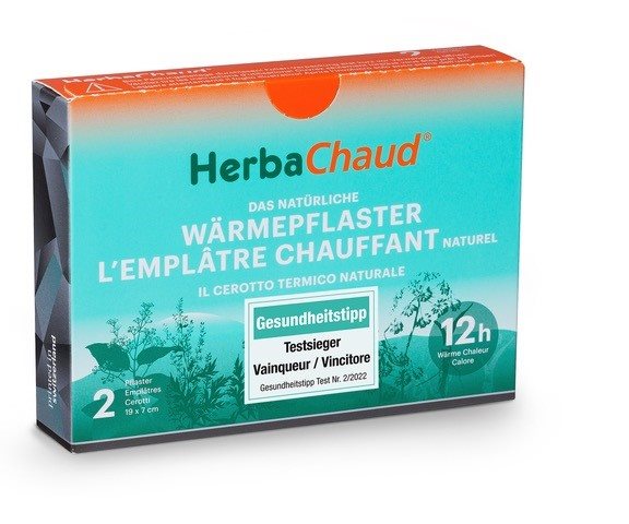 HERBACHAUD Plâtre Chauffant Douleur Musculaire | 19 x 7 cm 2 Pièces