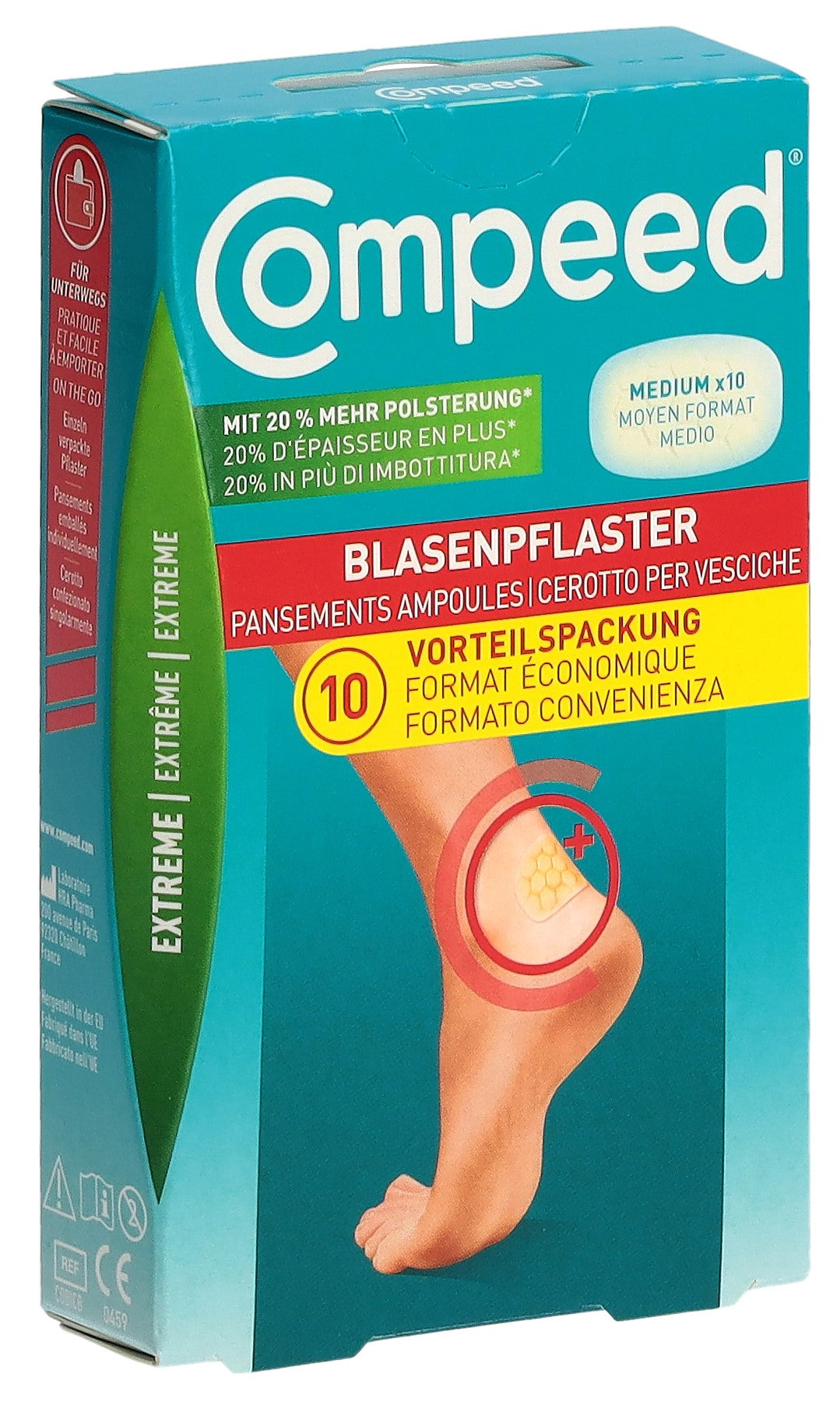 COMPEED Pansement Ampoules Extrême Talon | 10 Pièces