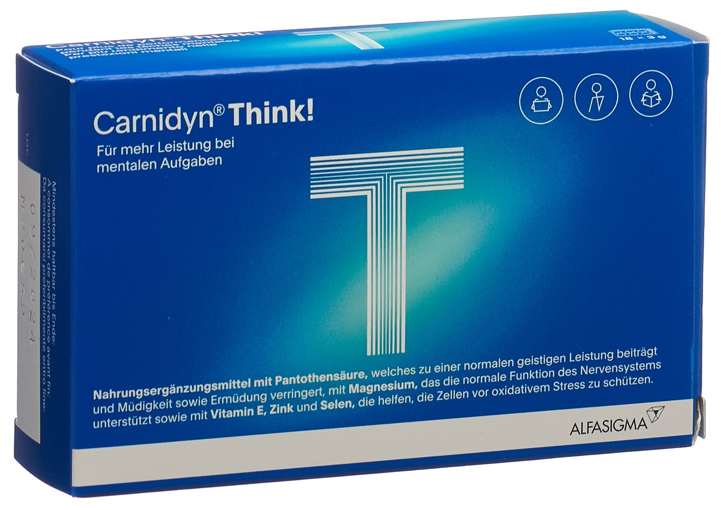 CARNIDYN Think Comprimés à Croquer 18 Pièces | Concentration &amp; Mémoire
