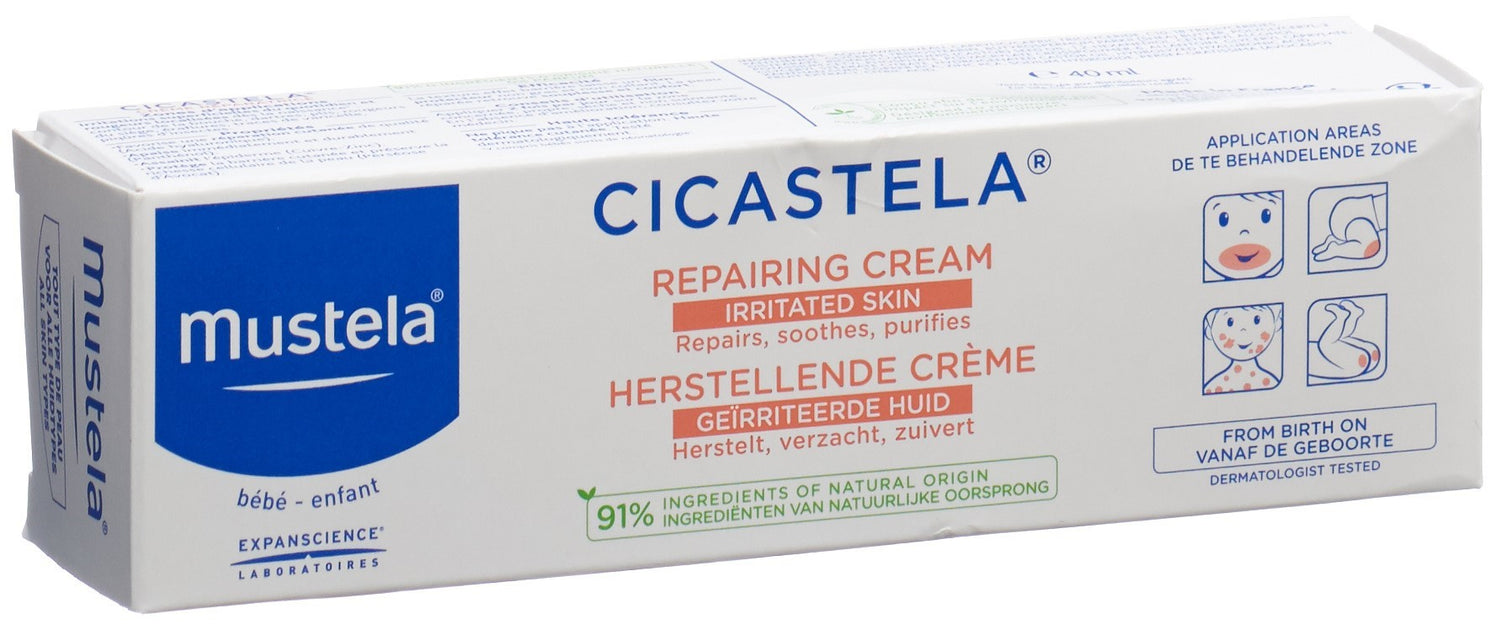 Mustela Cicastela Crème Réparatrice Bébé &amp; Enfant | 40 ml