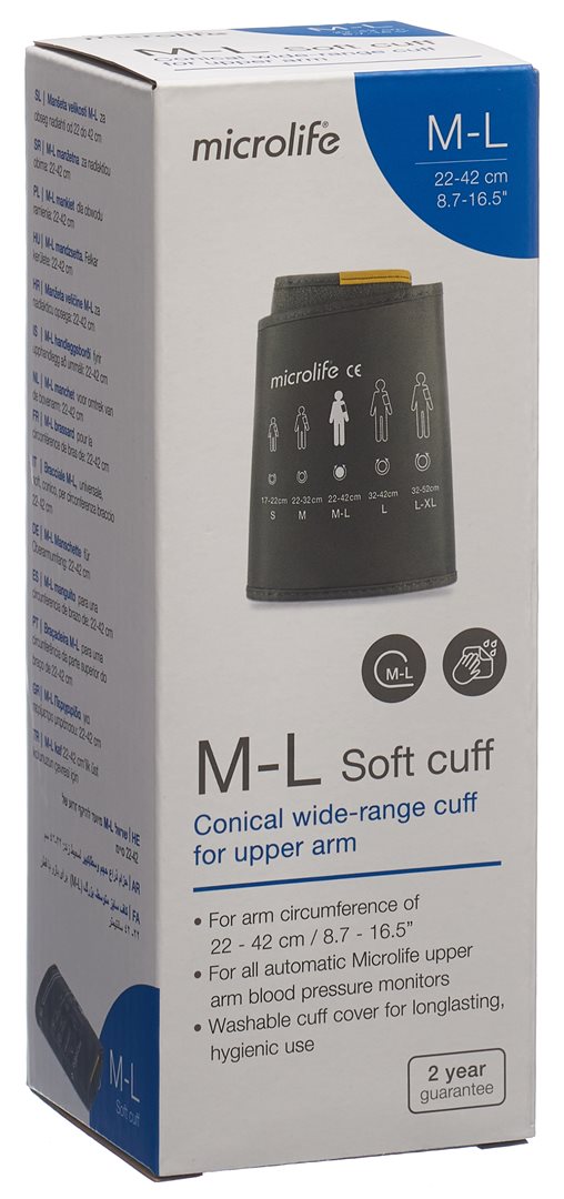 MICROLIFE Manchette Bras Douce M-L 22-42cm | Précision &amp; Confort