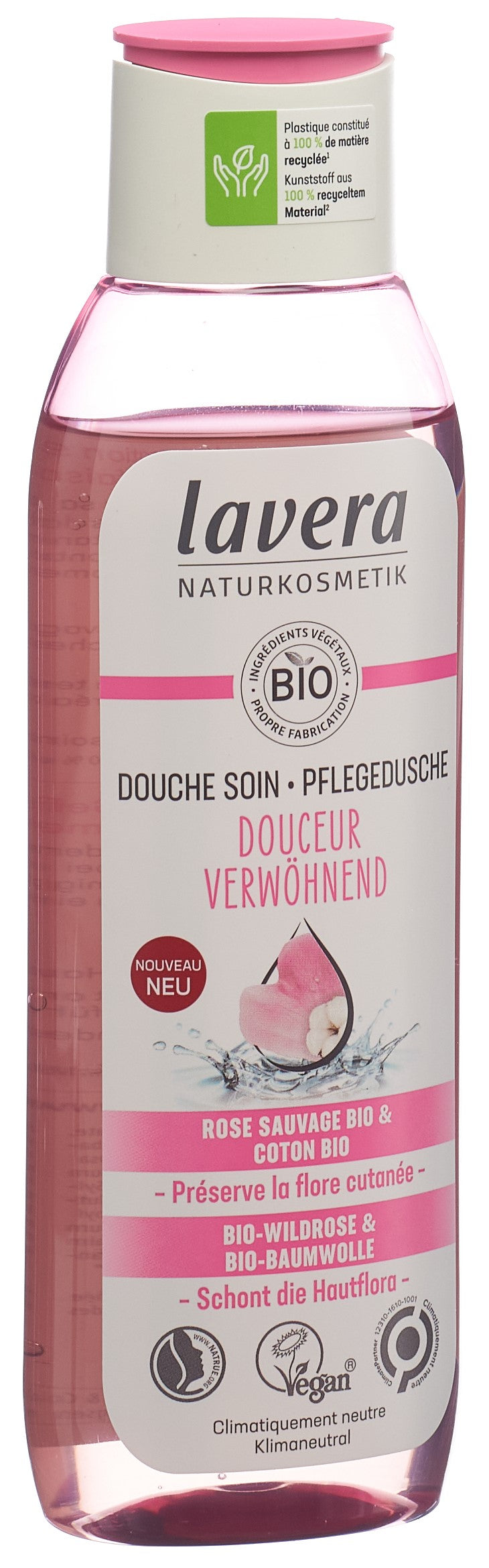Lavera Douche Soin Douceur Rose &amp; Mauve Bio 250 ml