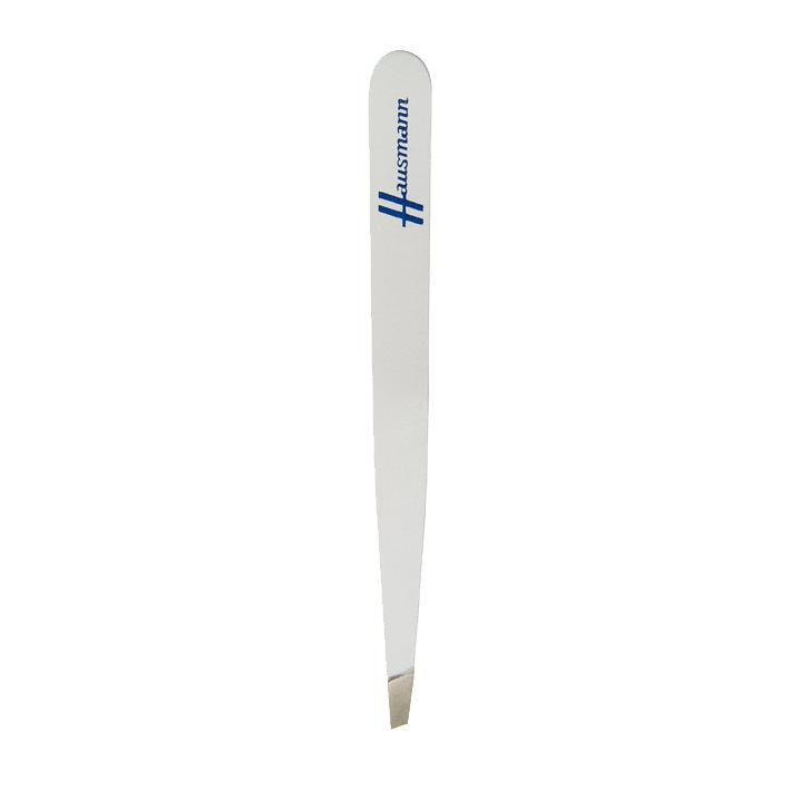 HAUSMANN Pince Biseautée Blanche - Soin des Ongles | 1 pièce