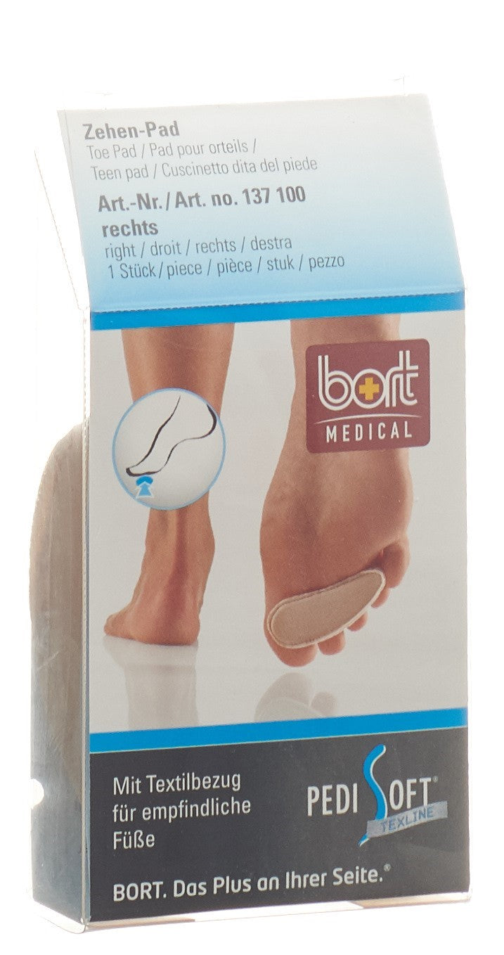 BORT PEDISOFT Coussinet Doigt Droit Confort &amp; Protection | 1 Unité