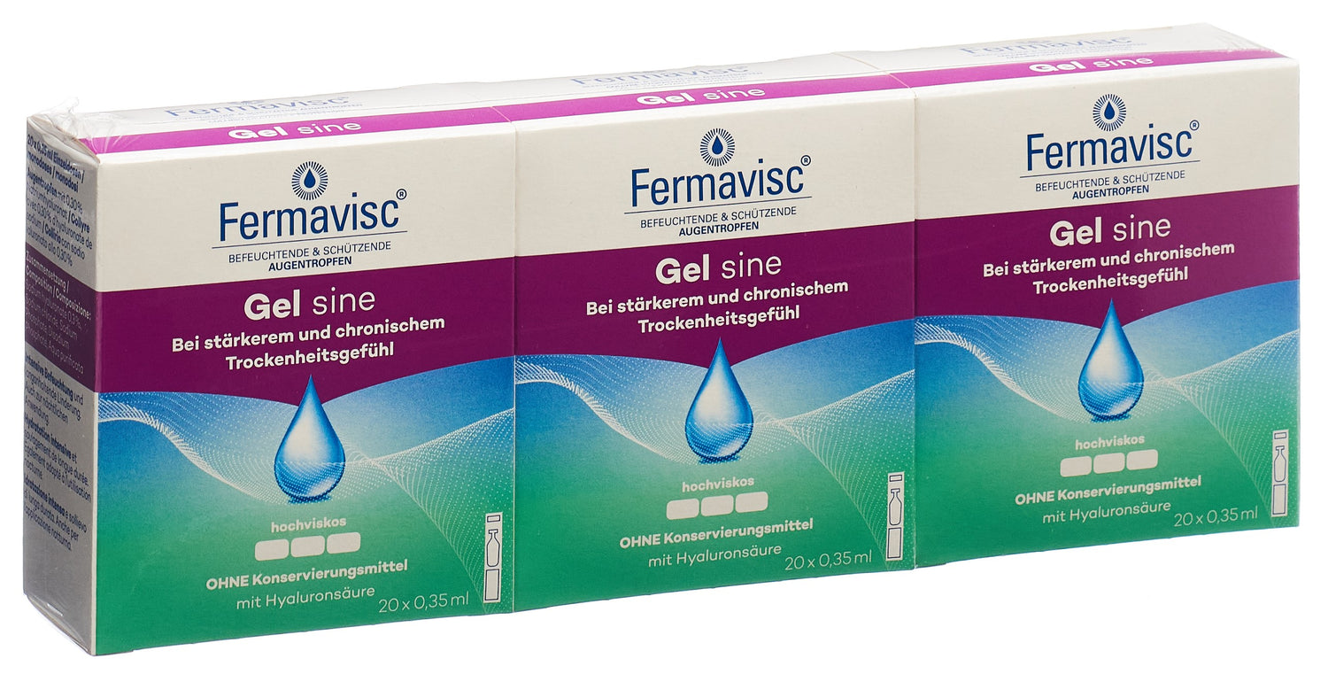 FERMAVISC Gel Ophtalmique Hydratant | 60 Monodoses 0.35 ml