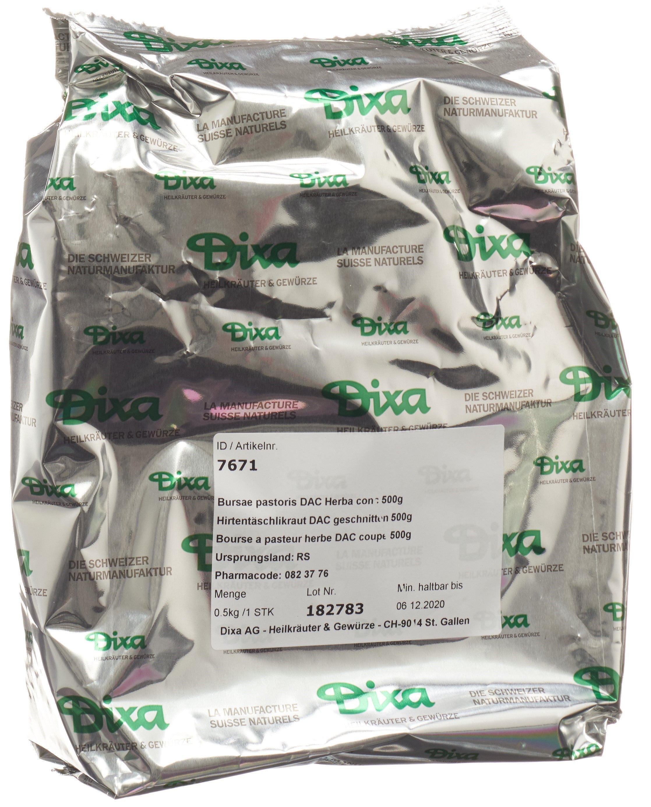 DIXA Bourse à Pasteur Herbe DAC Coupe 500g | Soin Apaisant