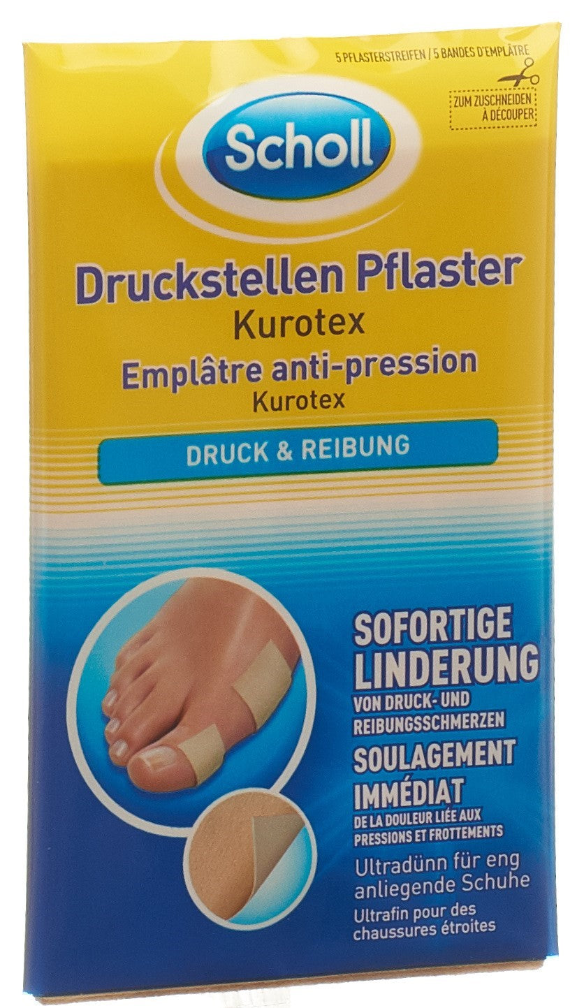 Scholl Kurotex Pansement Protecteur 75x100mm 5 Pièces | Soin Pieds