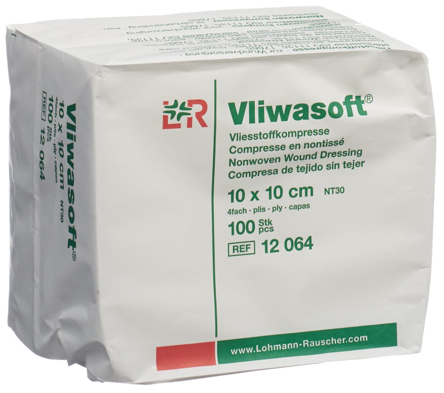 VLIWASOFT fibre non-tissé 10x10cm 4 couc 100 pce