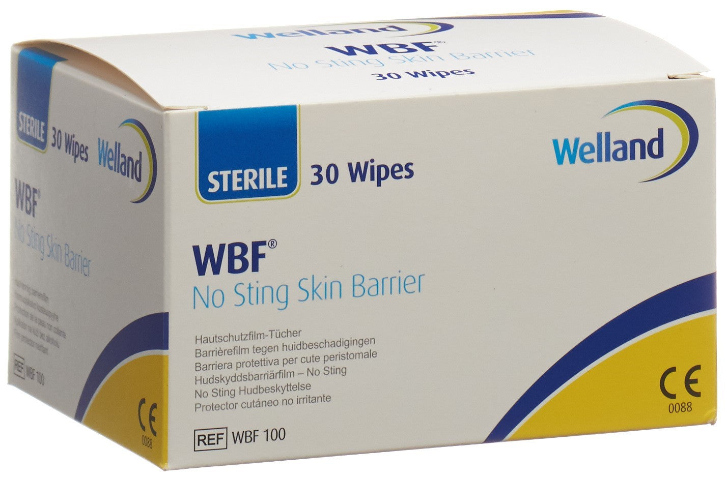 WBF wipes serviettes soin 100x160mm stérile 30 pce