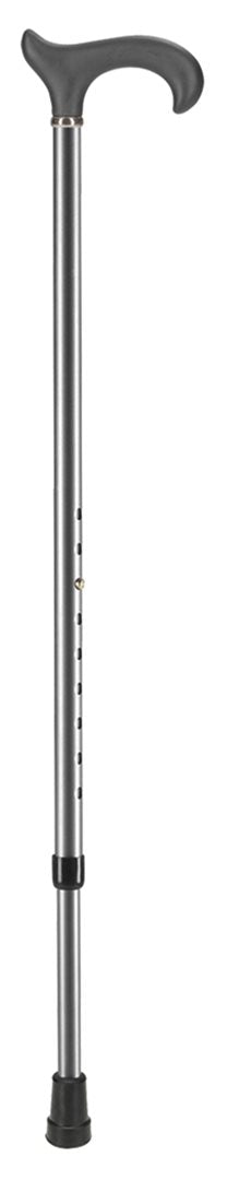 OSSENBERG Canne de Marche Derby Métal Gris Réglable 74-94 cm Confort &amp; Stabilité