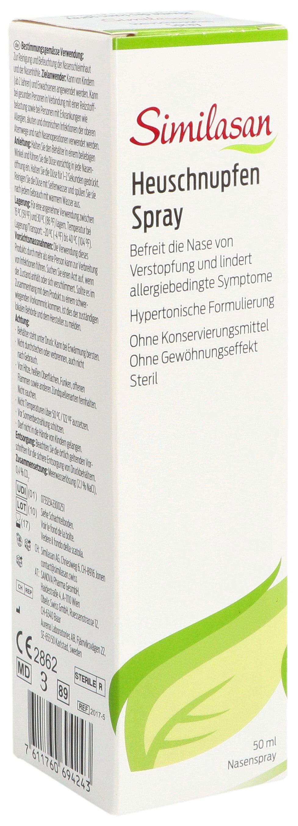 SIMILASAN Rhume des Foins Spray Nasal Apaisant | 50 ml