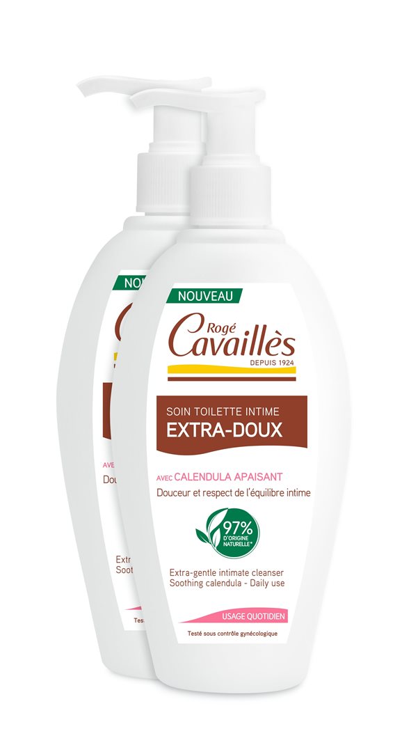 ROGE CAVAILLES Soin Intime Extrêmement Doux 2 x 250 ml