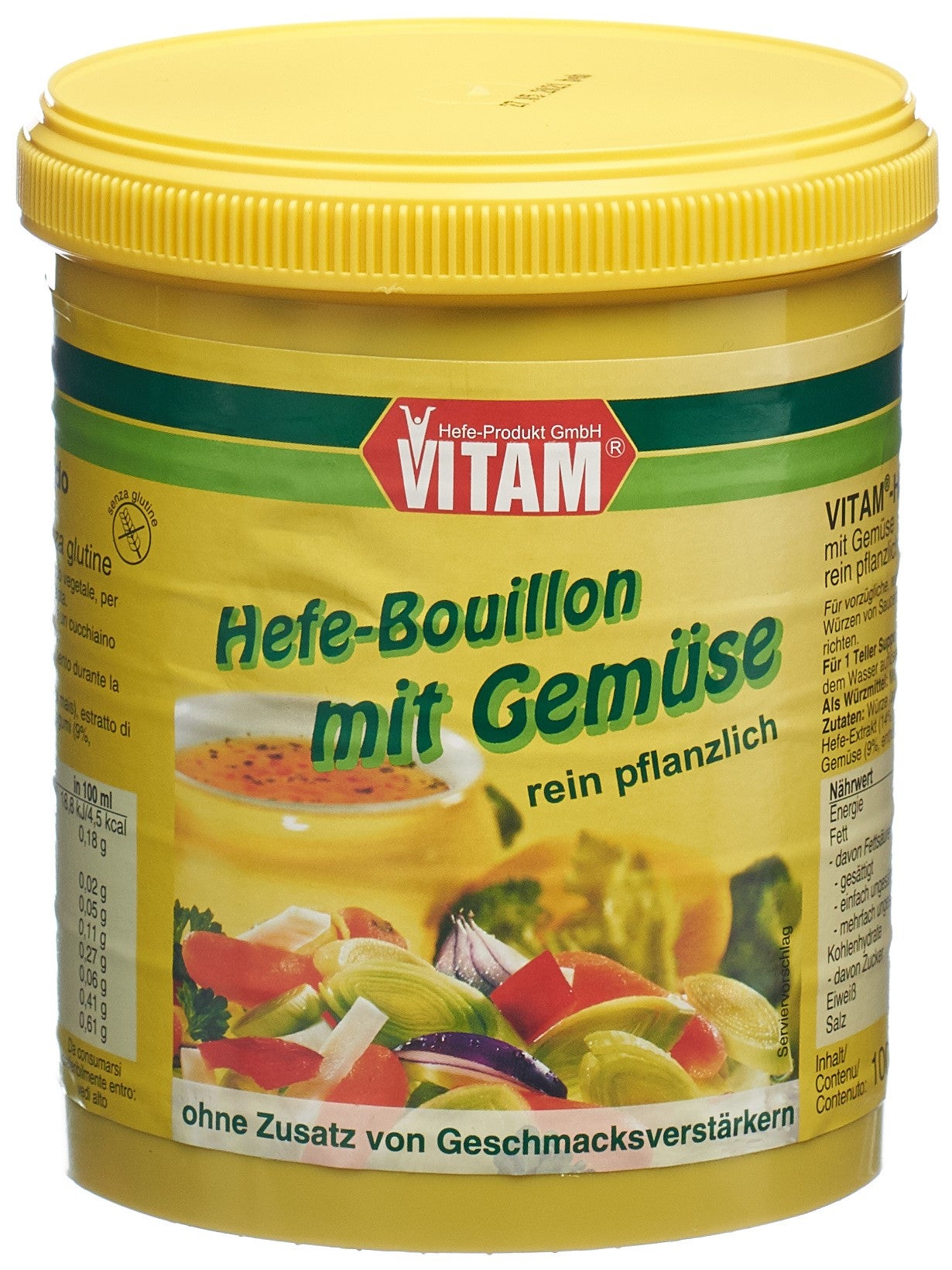 VITAM bouillon de levure pâte légumes sg bte 1 kg