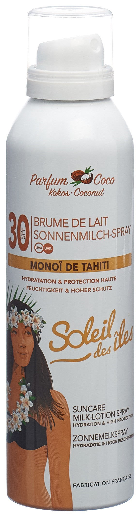 SOLEIL DES ÎLES Brume Lactée SPF30 Cocon 150 ml