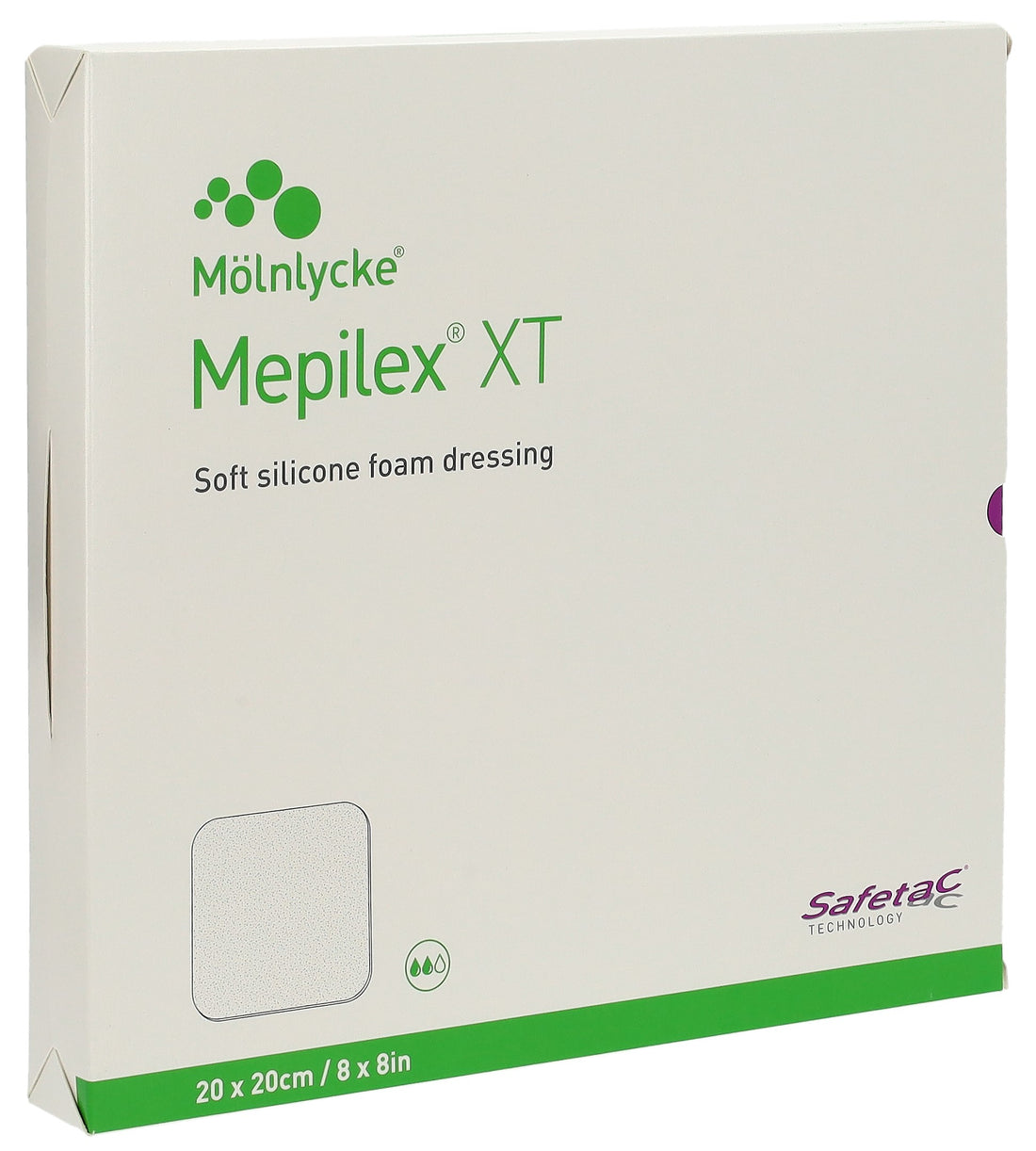 Mölnlycke MEPILEX Safetac XT Pansement Adhésif Stérile | 20x20cm 5 Pièces
