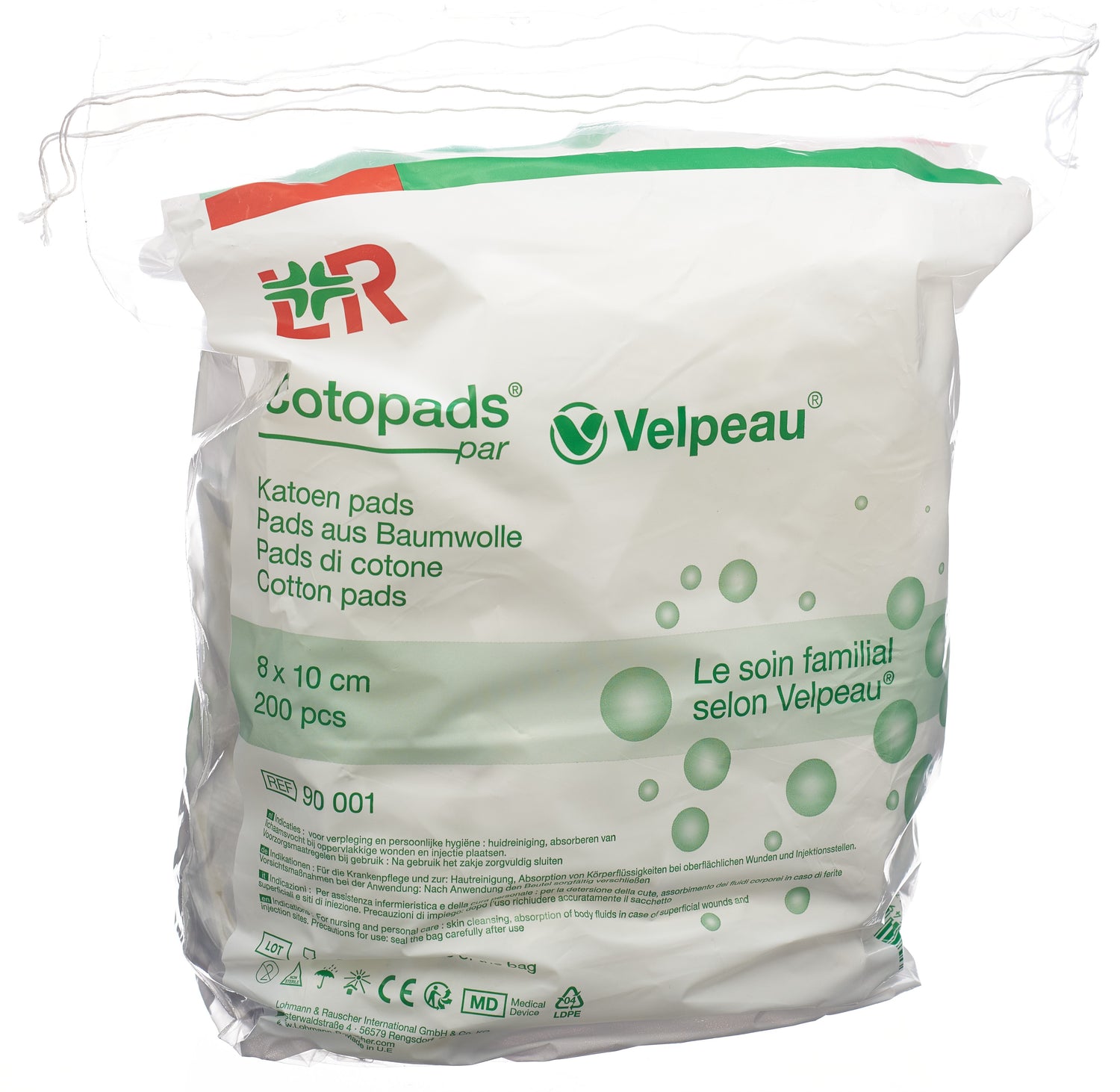 COTOPADS Velpeau Pansement Compressif 8x10cm | Boîte 200 Pièces