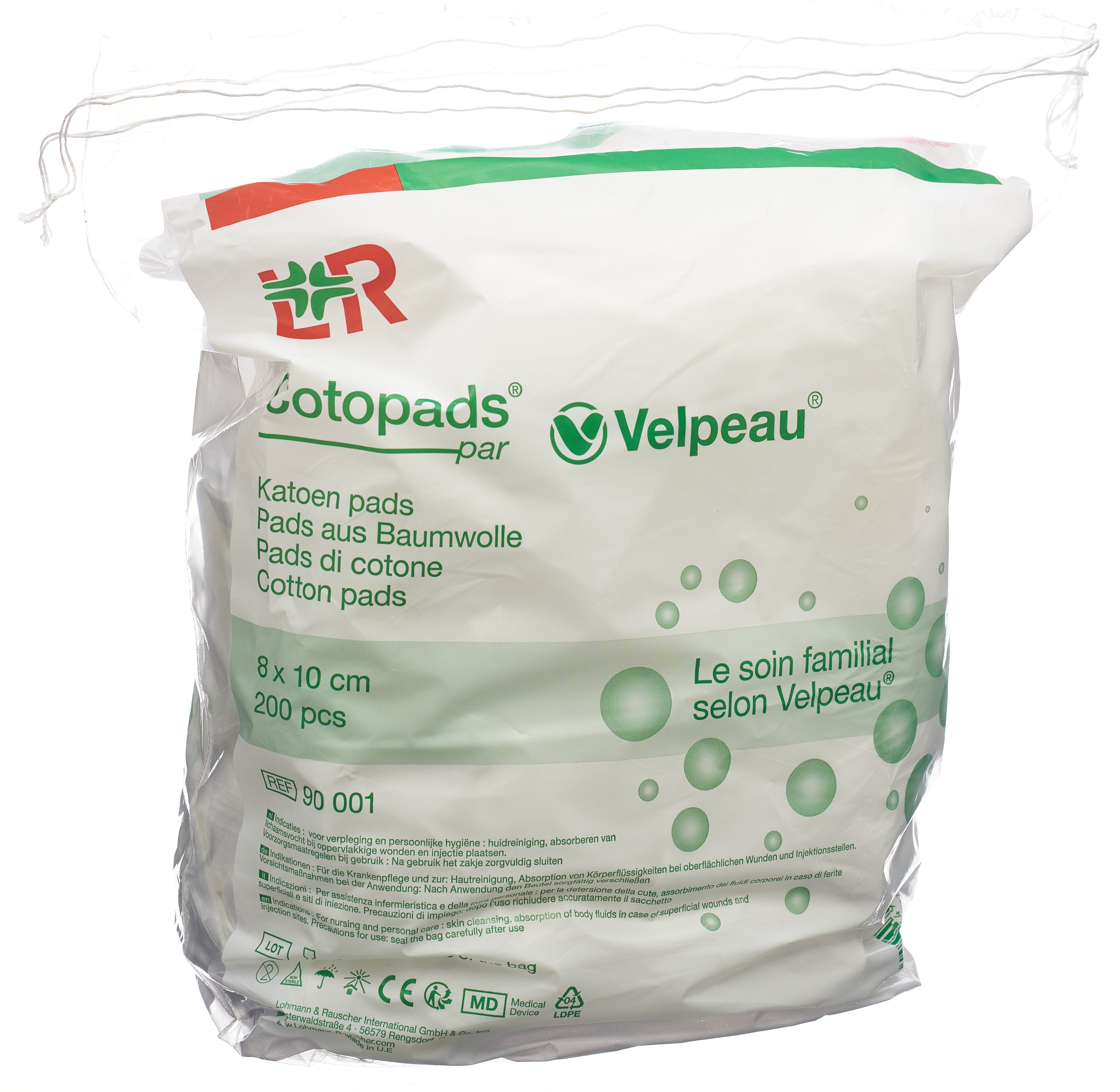 COTOPADS Velpeau Pansement Compressif 8x10cm | Boîte 200 Pièces