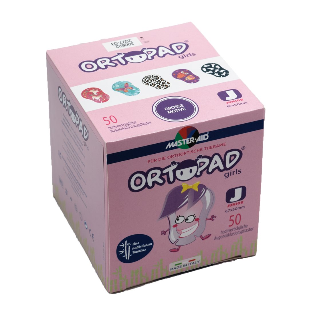 ORTOPAD Patch Occlusif Junior Filles - Soin des Yeux | 50 Pièces