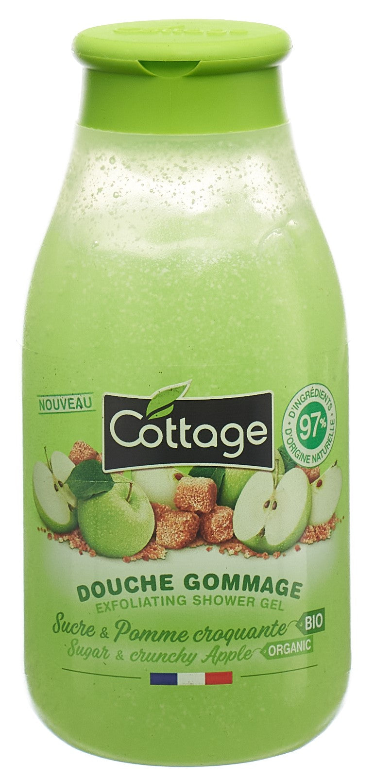 COTTAGE Douche Gommage Pomme Douceur Éclatante | 270 ml
