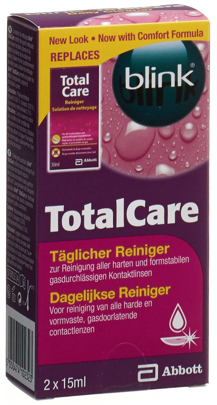 BLINK TotalCare Nettoyant Quotidien Lentilles | 2 x 15 ml