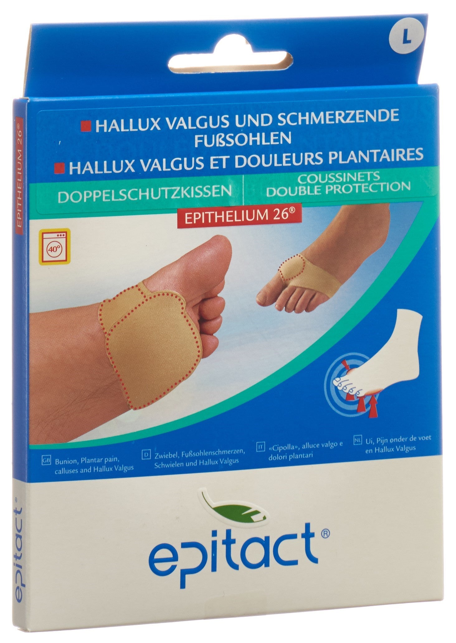 EPITACT Coussinets Double Protection Pieds L 1 Paire