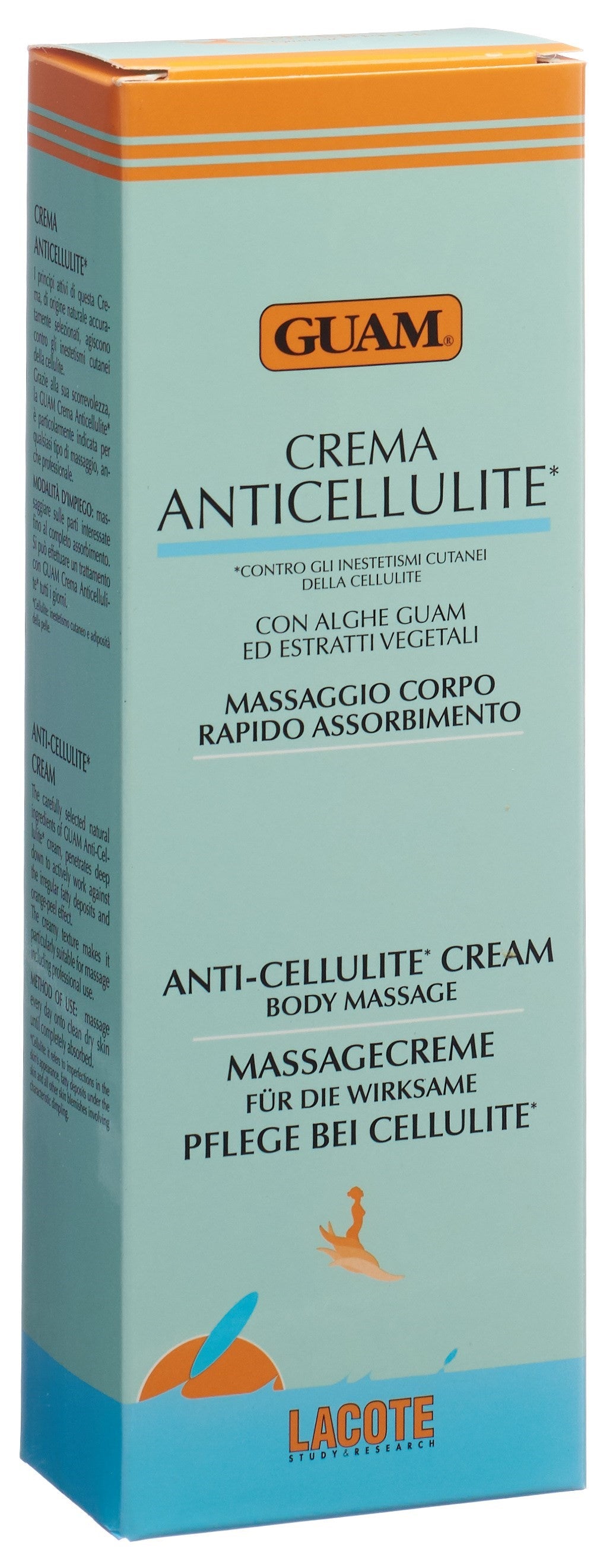GUAM Crème Massage Anticellulite Raffermissante 250 ml