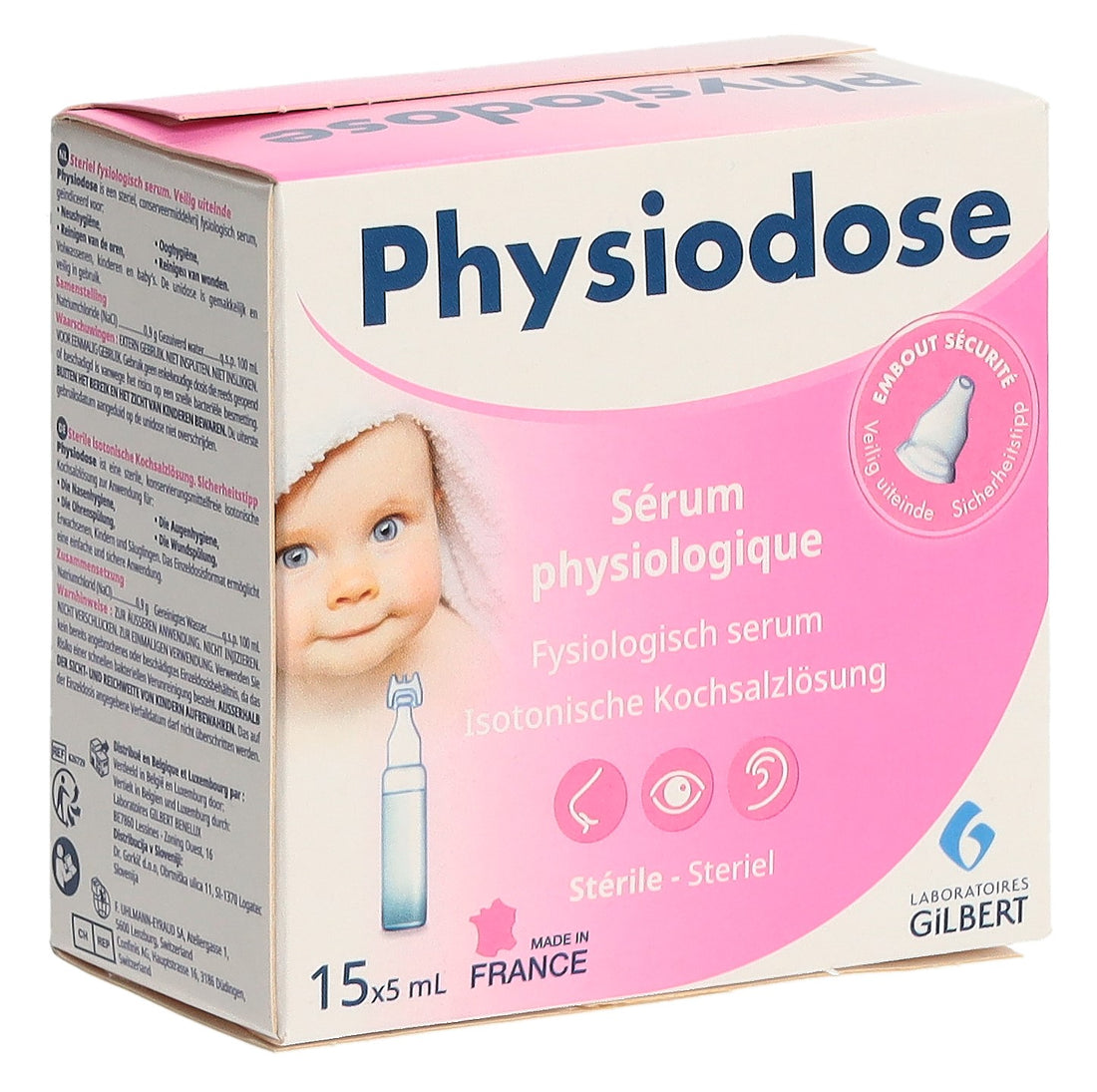 Physiomer Sérum Physiologique Stérile 15 unidoses 5 ml | Nettoyage nasal doux