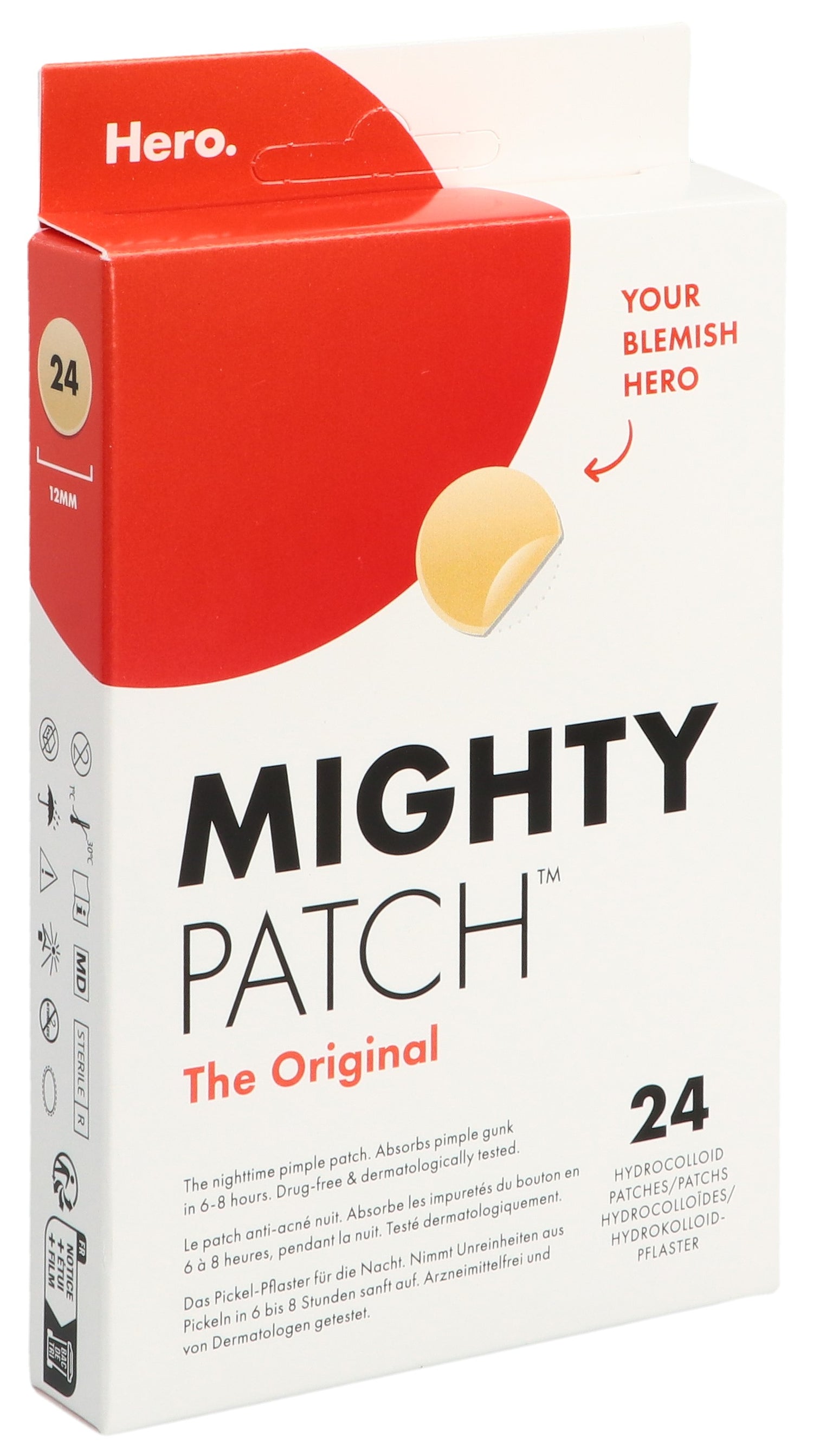 Mighty Patch Original Patch Anti-Acné 24 Pièces