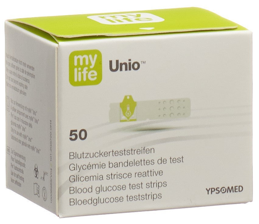 MYLIFE Unio Bandelettes Glycémie 50 Pièces | Mesure Précise