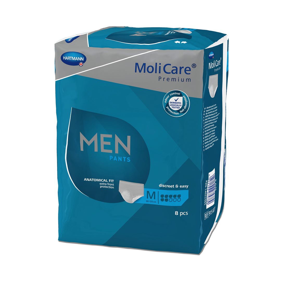 Molicare Men Pants Taille M 7 Gouttes Protection Discrète | 8 Pièces