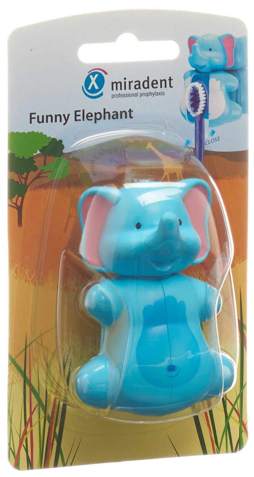 MIRADENT Funny Snapper Porte-Brosse à Dents Éléphant Hygiénique | Accessoire