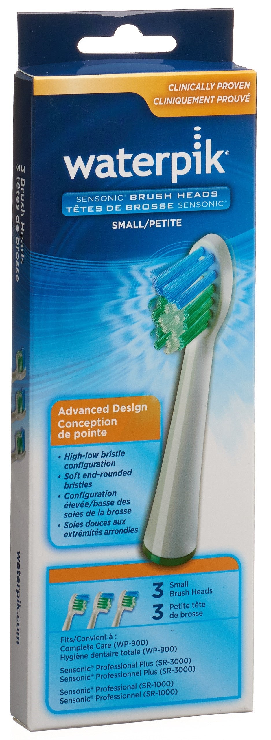 WATERPIK brosses de rechange small SRSB-3E 3 pce