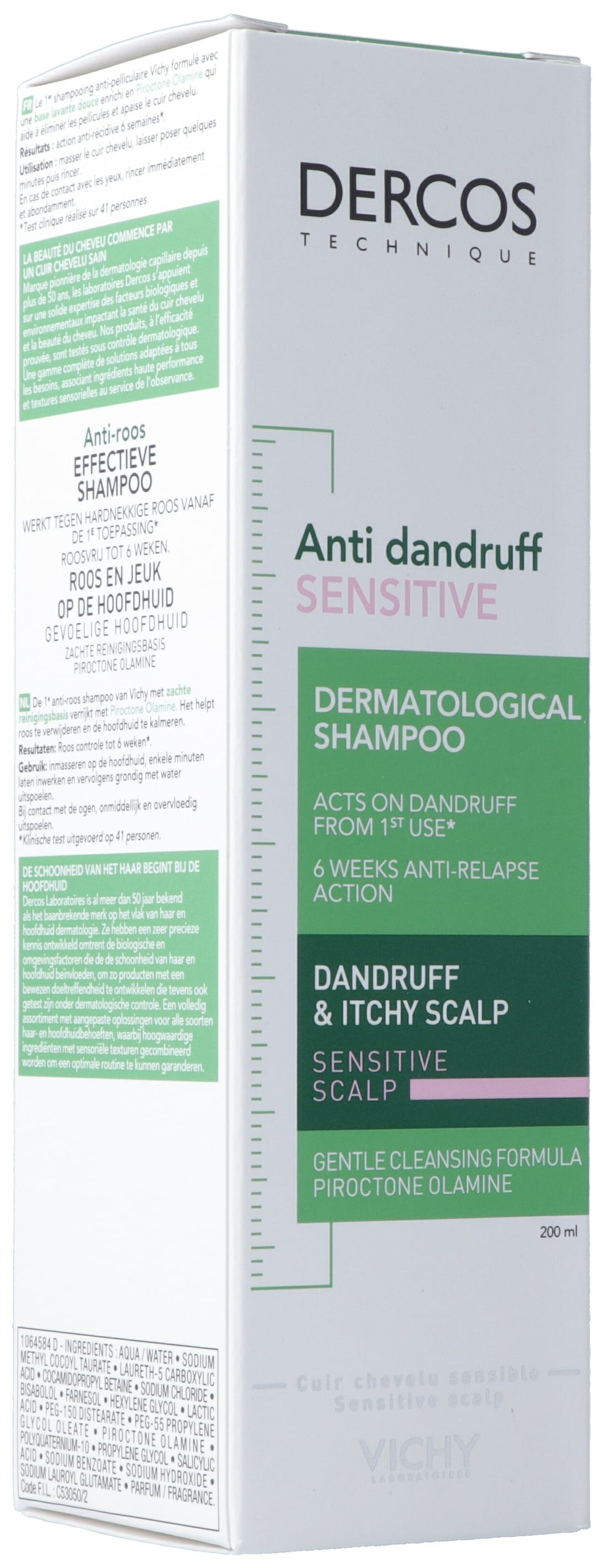 VICHY Dercos Shampoo Anti-Pell chev sens FR 200 ml