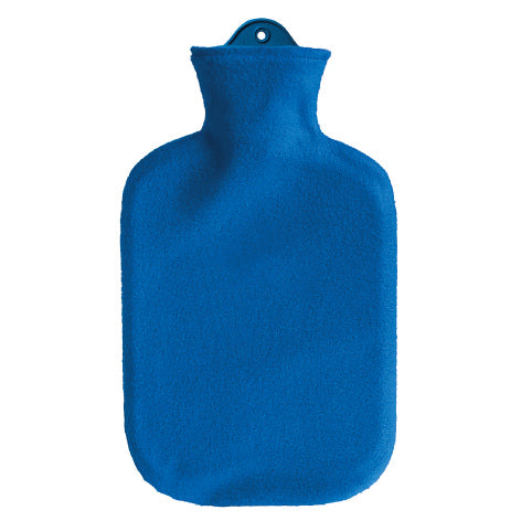 SÄNGER Bouillotte 2 L Housse Polaire Bleu Confort Chaleur | Soin Réconfortant