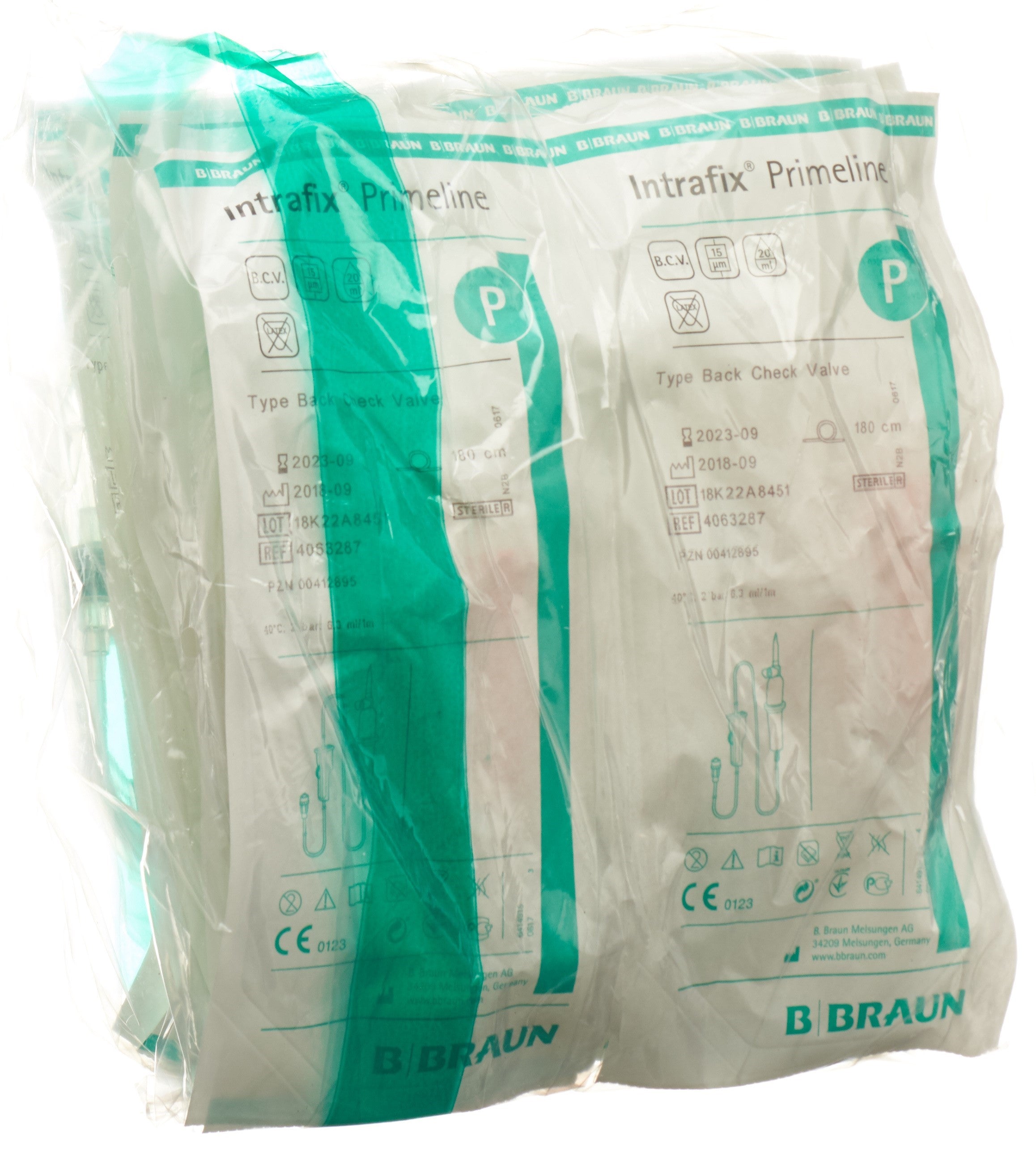 INTRAFIX Primeline Perfusion 180cm Anti-Reflux | Lot de 10