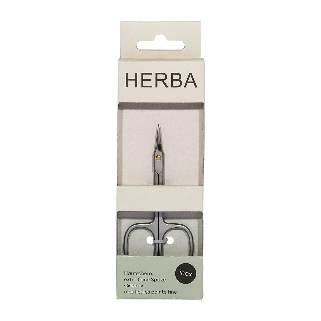 HERBA TOP Ciseaux Cuticules Inox Pointe Fine | Manucure Précision