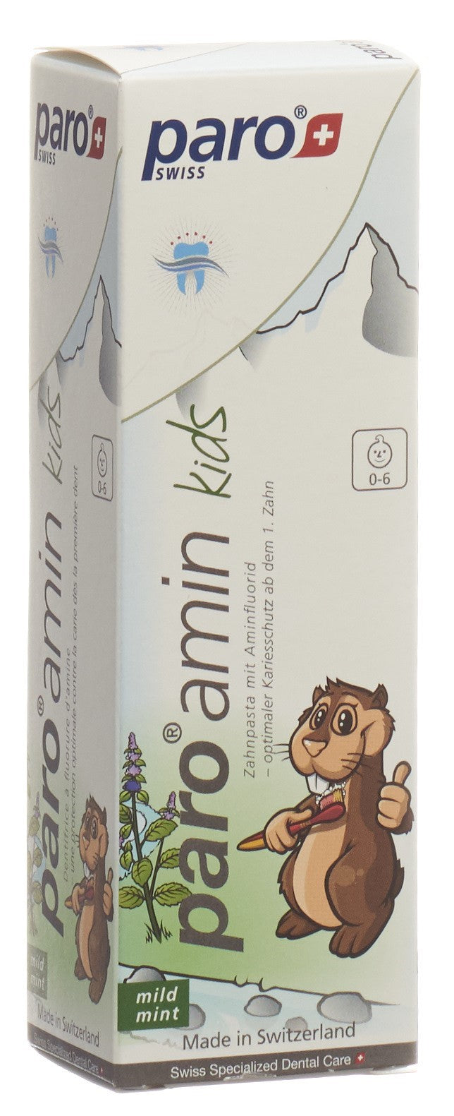 PARO Amin Kids Pâte Dentifrice Enfant 75 ml Protection Caries