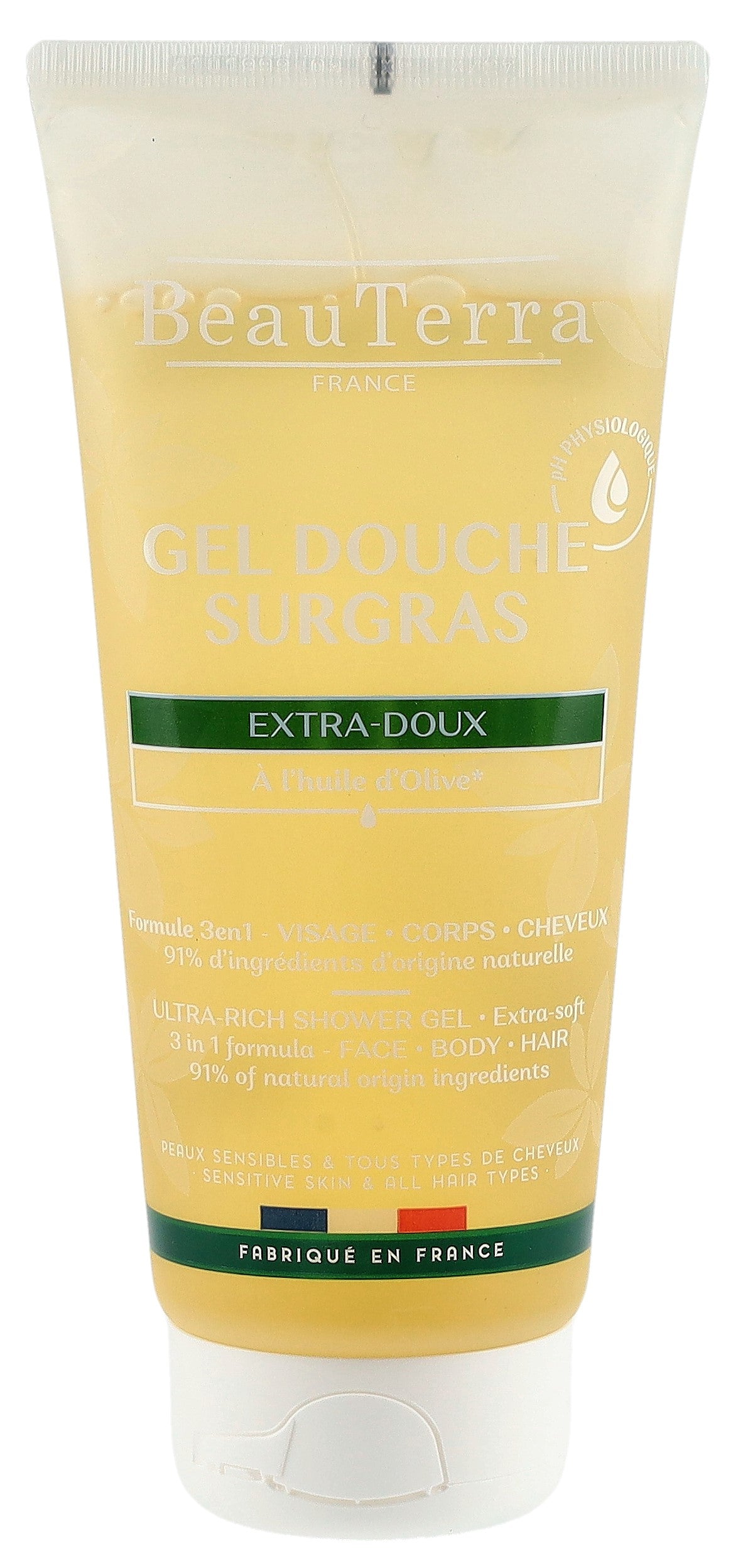 BEAUTERRA Gel Douche Surgras Hypoallergénique 200 ml