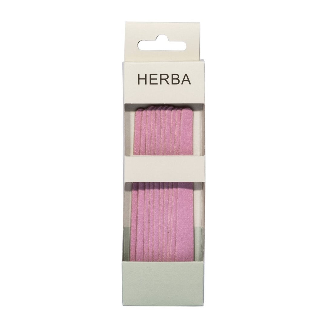 HERBA Lime Ongles Carton 17cm Lot de 10 | Soin Manucure