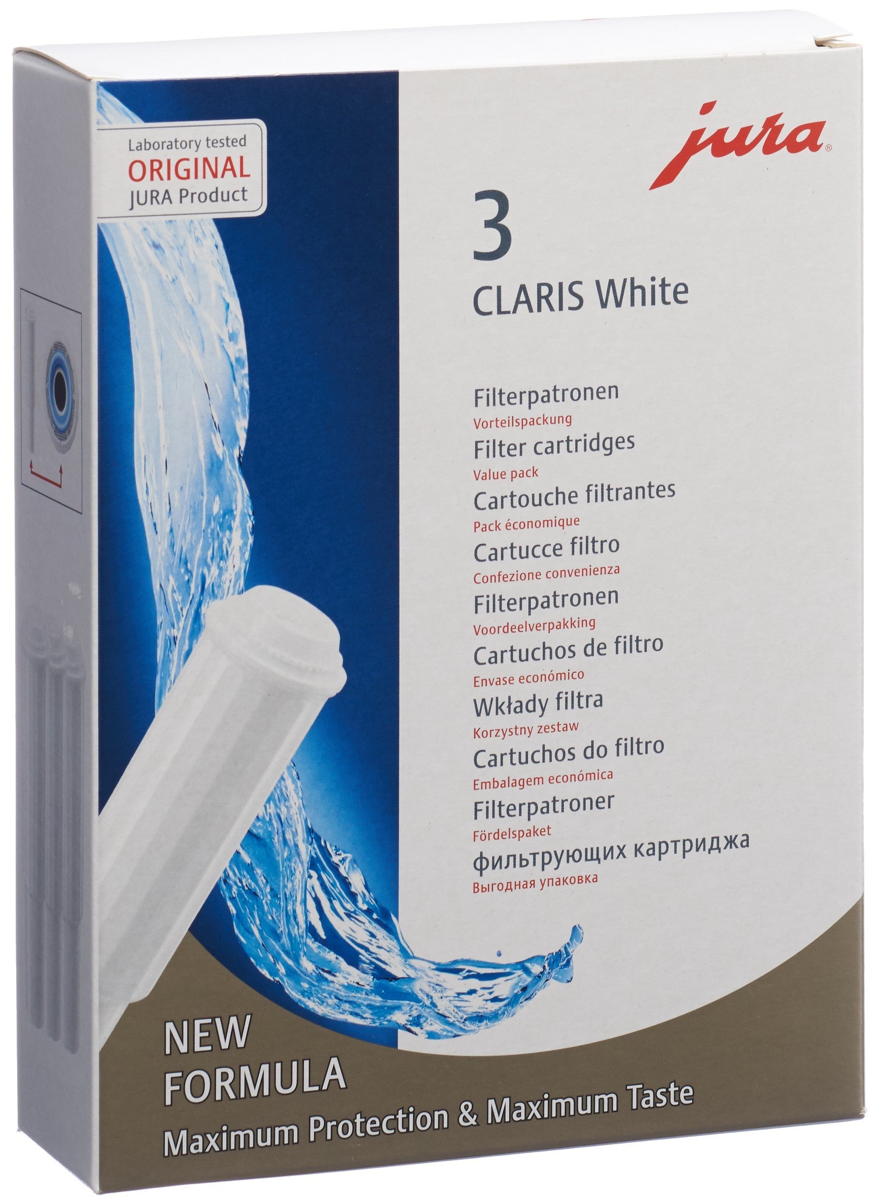 JURA Claris White 3 cartouches filtration eau | Pureté