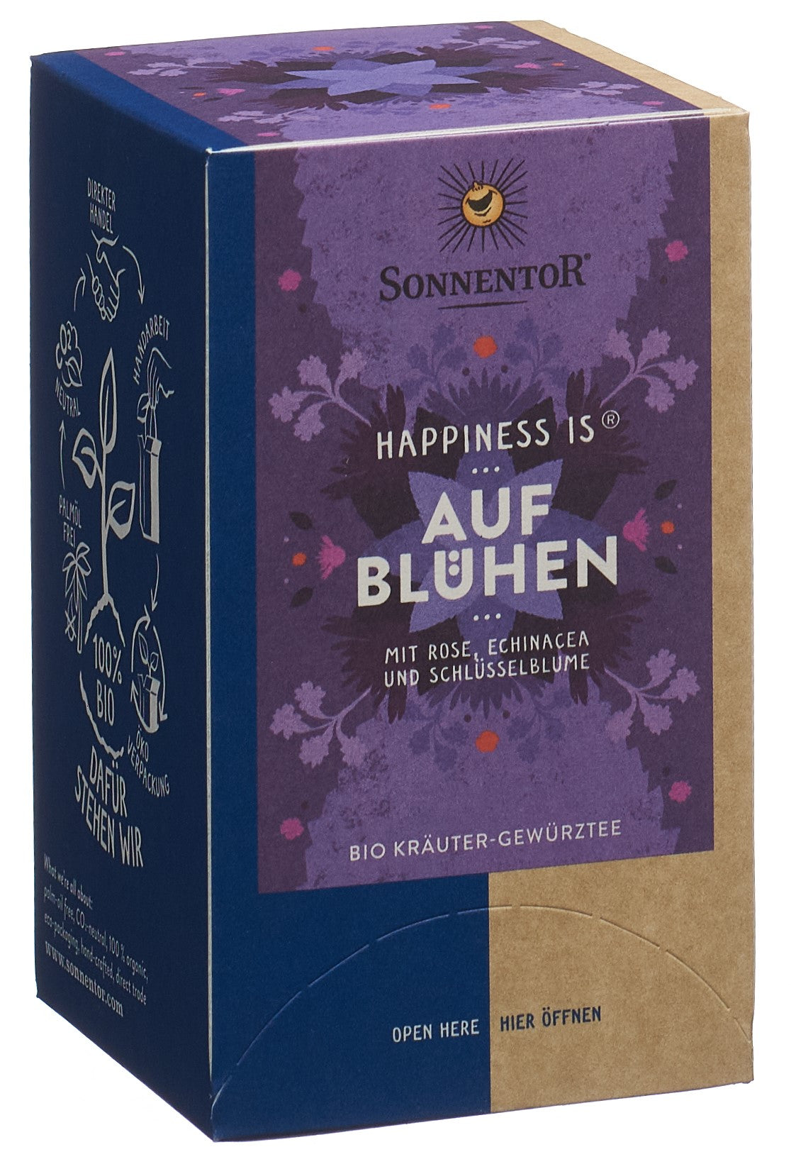 SONNENTOR Thé Bio Bonheur Épanouissement 18 sachets