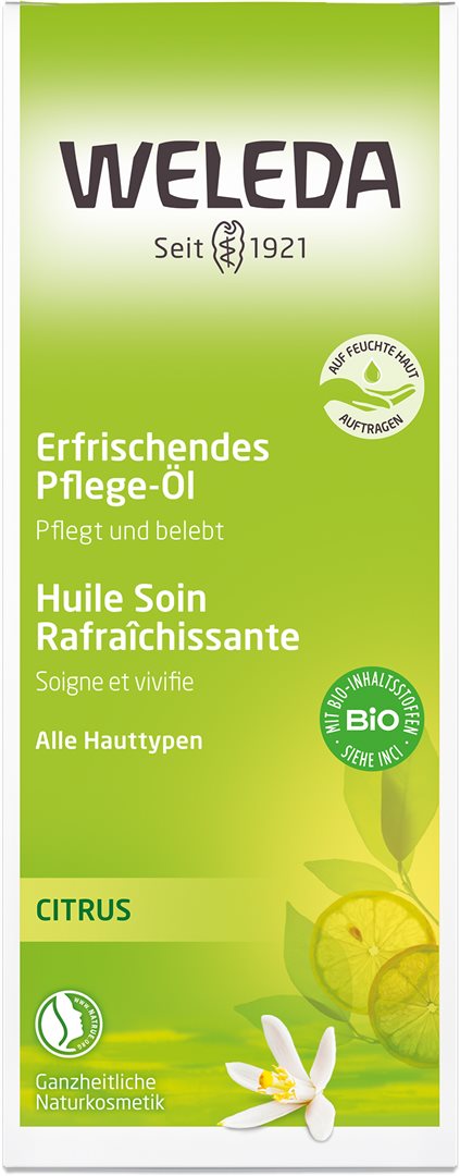 WELEDA huile soin rafraîchissante citrus 100 ml