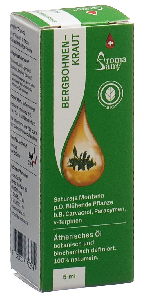AROMASAN Huile Essentielle Sarriette Bio 5 ml - Soin Apaisant | Aromathérapie